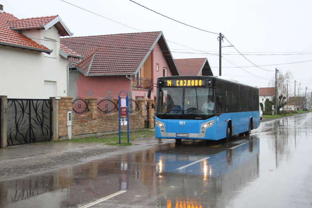 Sajlovo - ccesti polasci autobusa 14