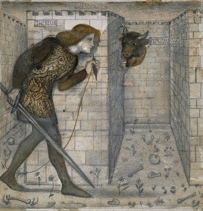 E. B, Džons: Tezej i Minotaur u lavirintu Foto: wikipedia Thumbnail