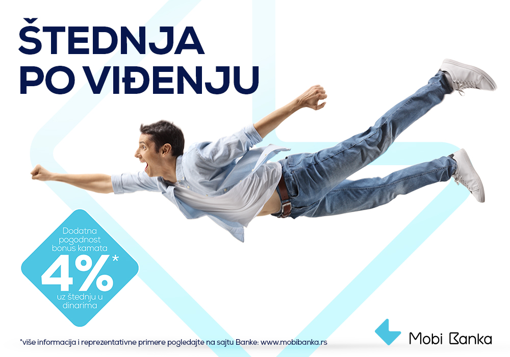 Mobi Banka predstavlja štednju po viđenju uz ukupnu kamatnu stopu od 4.01%