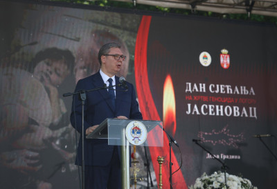 ВУЧИЋ У ДОЊОЈ ГРАДИНИ: Јасеновац је једини логор који никада није ослобођен, док је свет већ славио победу