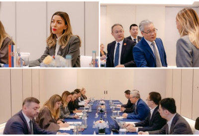 МЕСАРОВИЋ СЕ У ШАНГАЈУ САСТАЛА СА ДЕЛЕГАЦИЈОМ КОМПАНИЈЕ ,,Geely Auto Group - ZEEKR” "Представили смо компаративне предности нашег тржишта и високообразоване радне снаге"