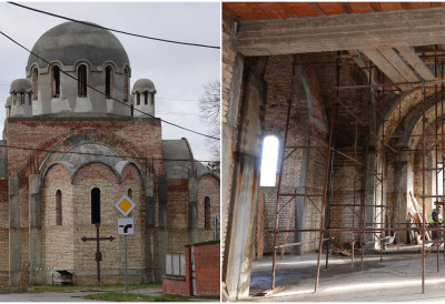 СОМБОРСКА ЛАЗАРИЦА БЛИЖИ СЕ СВЕЧАНОМ ОТКРИВАЊУ Камење са светих места уграђено у темеље