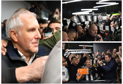 (ФОТО) ОБРАДОВИЋ СЕ ПОЈАВИО НА АЕРОДРОМУ На лицу му забринутост, дочекали га навијачи уз повике: "Жељко остани"