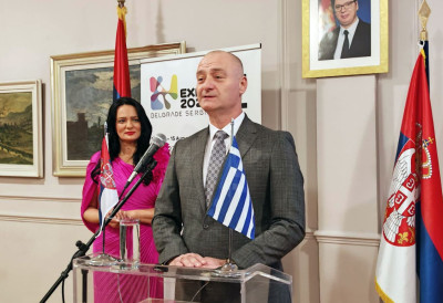 ПОВОДОМ ОБЕЛЕЖАВАЊА ДАНА ПРИМИРЈА У ПРВОМ СВЕТСКОМ РАТУ Делегација Покрајинске владе на пријему у Генералном конзулату Републике Србије у Солуну