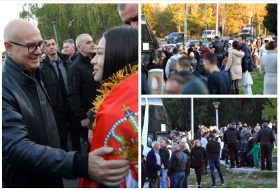 (ФОТО, ВИДЕО) СПРЕМА СЕ ВЕЛИЧАНСТВЕНИ ДОЧЕК На Тргу Николе Пашића почело окупљање грађана који ће дочекати Србе са КиМ