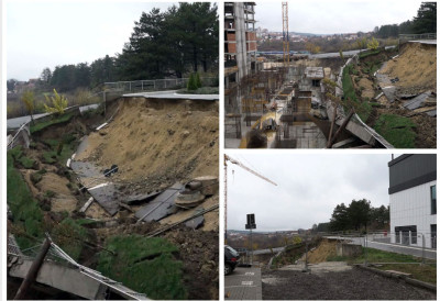 ”УКАЗАЛИ СМО НА РИЗИК ПО СТАБИЛНОСТ ТЕРЕНА” Инобачка: Урушио се део саобраћајнице Центра изврсности у Крагујевцу због суседног градилишта