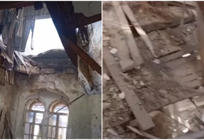 (ВИДЕО) КРОВ СЕ СРУШИО НА АМБУЛАНТУ! Цео плафон пао под налетом кише ЗА ДЛАКУ ИЗБЕГНУТА ТРАГЕДИЈА У МОСТАРУ