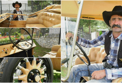 КРАГУЈЕВЧАНИН НАПРАВИО ФАНТАСТИЧНУ РЕПЛИКУ ПРВОГ АУТА УВЕЗЕНОГ У СРБИЈУ У инат скептицима, „дрвомобил” ће јездити нашим путевима