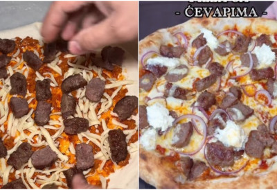 (ВИДЕО) ПИЦА СА ЋЕВАПИМА ИЗ БЕОГРАДА ИЗАЗВАЛА ХАОС НА МРЕЖАМА: Да ли бисте је ви пробали?