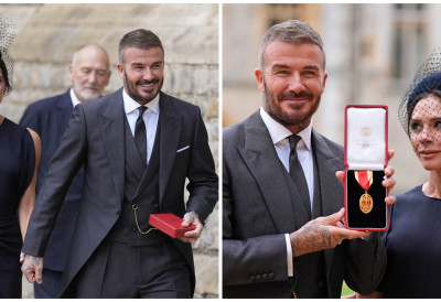 (ФОТО) У КРАЉЕВСКОМ СТИЛУ! Викторија Бекам постала ЛЕДИ, у хаљини која је ОДУШЕВИЛА и краљевске модне критичаре, ни Кејт joj не би нашла ману