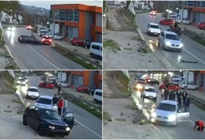 (ВИДЕО) ПОТУКЛИ СЕ ПОСЛЕ СУДАРА, СУВОЗАЧ ЗГРАБИО ВОЛАН И КРЕНУО ДА ГАЗИ ЉУДЕ! Језиве сцене из Велике Кладуше заапањиле регион, ово су детаљи