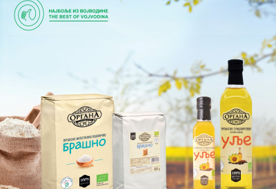 ОРГАНА ПОНОВО МЕЂУ НАЈБОЉИМА Жиг „Најбоље из Војводине“ за органско брашно и хладно цеђено уље