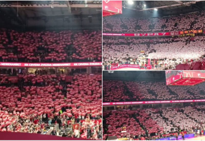 ЗВЕЗДА ИГРА ДЕРБИ ЕВРОЛИГЕ Погледајте феноменалну атмосферу у Арени (ВИДЕО)