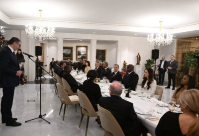 „Желим вам да долазите чешће у Србију“ ВУЧИЋ ПРИРЕДИО ВЕЧЕРУ ЗА ПРЕДСЕДНИКА КОНГА