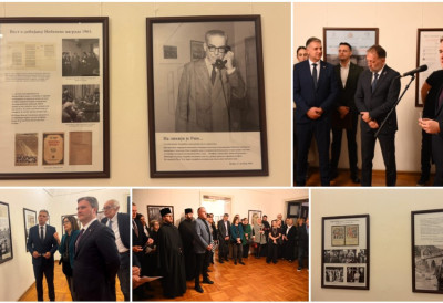 „Дани Србије у Српској“ СЕЛАКОВИЋ У БАЊАЛУЦИ ОТВОРИО ИЗЛОЖБУ "Иво Андрић и Италија – документа"