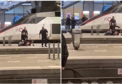 (ВИДЕО) Кренуо ножем на путнике! ДРАМА У ПАРИЗУ Хаосу на станици Монпарнас ПРЕТХОДИО НАЈМАЊЕ ЈЕДАН ПУЦАЊ!