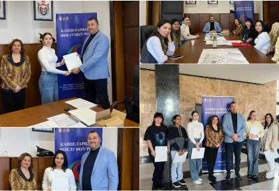 ФИНАНСИЈСКИ ПОДСТИЦАЈ ЗА СТУДЕНТЕ ПРВЕ ГОДИНЕ Канцеларија за инкулзију Рома уручила новчану помоћ за бруцоше