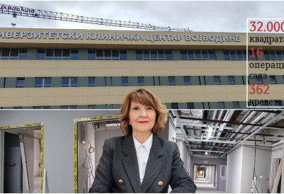 (ФОТО) ЧАК 16 ОПЕРАЦИОНИХ САЛА И 32.000 КВАДРАТА У СЛУЖБИ ЗДРАВЉА! Радови на Клиничком центру Војводине готови до лета, нови простор 6 ПУТА ВЕЋИ ОД УРГЕНТНОГ ЦЕНТРА