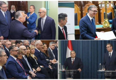 ПЛАНИРАМО ЈОШ БОЉУ БУДУЋНОСТ ЗА НАШЕ ДВЕ ЗЕМЉЕ Лидер СНС Вучевић честитао Вучићу и Орбану на наградама: Двојица лидера урадила су историјски преокрет, пример за целу Европу