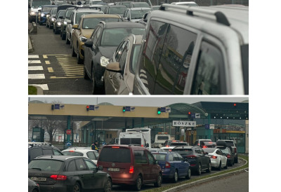 (ФОТО, ВИДЕО) НАШИ НОВИНАРИ У КОЛОНИ НА НА ГРАНИЧНОМ ПРЕЛАЗУ РЕСКЕ-ХОРГОШ: Раде само три траке од осам,  ГРАНИЧАРИ ПРИЛАЗЕ КОЛИМА И ФОТОГРАФИШУ, ОПШТИ ЈЕ ХАОС!