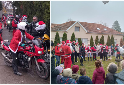 (ВИДЕО) ПЕСМА, ХУК МОТОРА И ЧУДО ПРАЗНИКА Чланови „Underdogs” обрадовали 423 малишана пакетићима радости