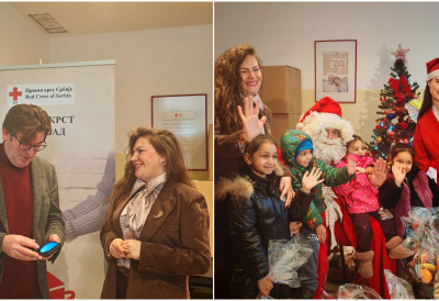 ПОДЕЉЕНИ ПАКЕТИЋИ ДЕЦИ КОРИСНИКА НАРОДНЕ КУХИЊЕ НОВОГ САДА Да ниједно дете не буде заборављено