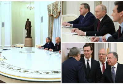 (ФОТО) Тежак седам тона, отпоран на бомбе КОЖА И ПРАВО ДРВО, МИНИ-БАР: Виткоф се ПРОВОЗАО МОСКВОМ у Путиновој „звери“! БЛИНДИРАНИ ЛУКСУЗ на 4 точка прављен СПЕЦИЈАЛНО за лидера Русије