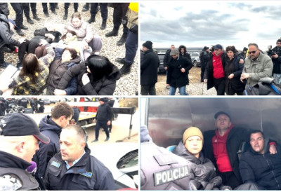 Полиција кренула на децу и старе! ТУЖНЕ СЛИКЕ ИЗ БОТУНА ОБИЛАЗЕ РЕГИОН Мештани телима покушали да одбране територију, али нису успели: Осећамо да су нас издали