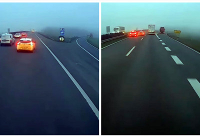 (ВИДЕО) ШОК НА АУТОПУТУ ЗАМАЛО УДЕС Нагло је застао па из леве траке кренуо у десно скретање НАВИГАЦИЈА ИЛИ НЕЗНАЊЕ...