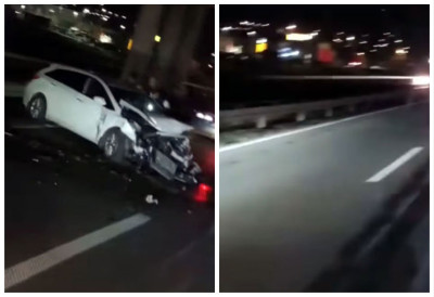 СТРАВИЧАН СУДАР, АУТОМОБИЛ СМРСКАН У смеру ка ауто-путу стварају се застоји (ВИДЕО)