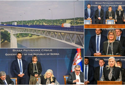 (ФОТО) ПРОЈЕКАТ КОЈИ ЋЕ ПОВЕЗАТИ БАЧКУ И СРЕМ Потписан уговор за изградњу модерног моста на Дунаву код Бачке Паланке