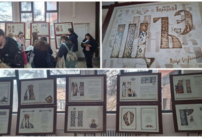 НОВОСАЂАНКА СТВАРА СВЕТ ПИСМА И ТРАДИЦИЈЕ Олгица Стефановић изложбом „Моја ћирилица“ подсећа младе на богатство српског језика и духовног наслеђа