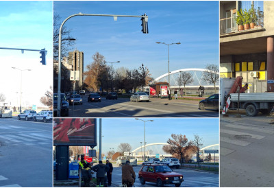 (ФОТО) НИЧУ НОВИ СЕМАФОРИ НА БЕОГРАДСКОМ КЕЈУ Из Дунавске улице скретање дозвољено само удесно