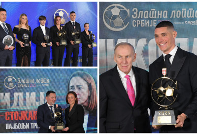 ФСС УРУЧИО ЗЛАТНЕ ЛОПТЕ: Миленковић најбољи фудбалер Србије, признање Лидији Филиповић