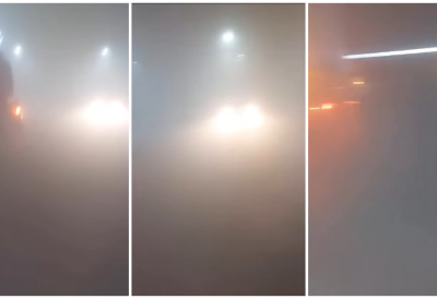 (ВИДЕО) Возачи миле "на слепо"! НЕ ВИДИ СЕ ПРСТ ПРЕД НОСОМ Најгушћа магла до сада, кретање је готово немогуће