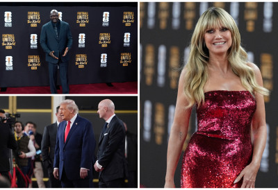 (ФОТО) ЖРЕБ ЗА МУНДИЈАЛ У ХОЛИВУДСКОМ СТИЛУ: Фудбалске суперзвезде у Кенеди центру, Трамп слуша чувене певаче