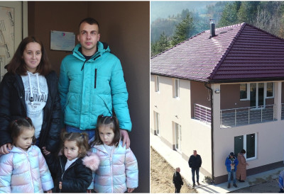 САДА ИМАЈУ ТОПЛИ ДОМ, ВОДУ, ШТАЛУ, ПРОСТОРИЈУ ЗА БУДУЋУ МЛЕКАРУ И ПУТ Фондација и општина помогли породици Комарица да започне нов живот