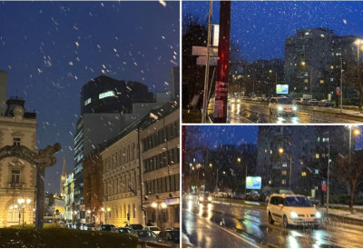 (ФОТО, ВИДЕО) ЗАВЕЈАЛО И У НОВОМ САДУ Широм Војводине киша прешла у суснежицу ОГЛАСИО СЕ И РХМЗ Ево шта нас чека током ноћи и да ли ће снег наставити да пада