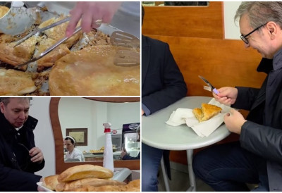 (ВИДЕО) "Човек се из Ниша увек врати с пар килограма вишка" ПРЕДСЕДНИК ВУЧИЋ СВРАТИО НА БУРЕК КОД ЧУВЕНОГ БРАШКА