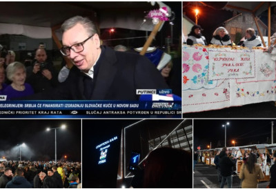 ПРЕДСЕДНИК СРБИЈЕ У РУМИ: ”Напишите до чега вам је стало”; Мештани дочекали Вучића, сјајно домаћинство Путинчана (ФОТО)
