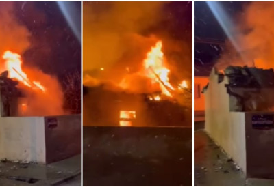 (ВИДЕО) КУЋА ИЗГОРЕЛА ДО ТЕМЕЉА Стравичан ПОЖАР у Буковцу! На терену три ватрогасна возила