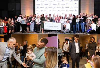 MK GROUP И AIKGROUP ИЗДВОЈИЛЕ 11,5 МИЛИОНА ДИНАРА ЗА „ПОДРШКУ ПОРОДИЦИ” На традиционалном догађају компаније су и ове године наградиле све запослене који су се остварили у улози родитеља