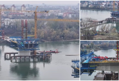 СТУБОВИ ИЗРОНИЛИ ИЗ МАГЛЕ Четврти мост већ у најави нови симбол града и веза са Фрушкогорским коридором РАСТЕРЕЋЕЊЕ САОБРАЋАЈА СТИЖЕ КРАЈЕМ 2026. (ФОТО/ВИДЕО)