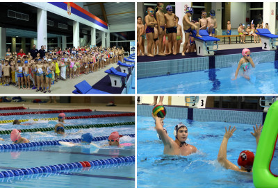 (ФОТО) ОДРЖАНО ВЕЧЕ ВОДЕНИХ СПОРТОВА У ФУТОГУ: Поред приказа вежби, скупљани и пакетићи у сарадњи са Црвеним крстом Новог Сада