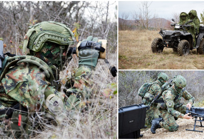ОСМАТРАЛИ СРБИЈУ УЗДУЖ И ПОПРЕКО У току редовна обука извиђачких јединица Копнене војске ПРЕЖИВЉАВАЈУ У ПРИРОДИ, КОРИСТЕ СВУ РАСПОЛОЖИВУ ТЕХНОЛОГИЈУ