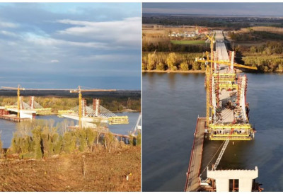 (ВИДЕО) ПЕТИ МОСТ НАПРЕДУЈЕ, САМО ШТО НИЈЕ СПОЈЕН Ниче осам година након "Жежељевог"! Погледајте како изгледа из птичје перпективе