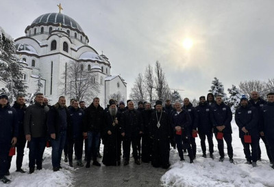 УОЧИ ЕП У БЕОГРАДУ: Ватерполисти Србије код патријарха Порфирија