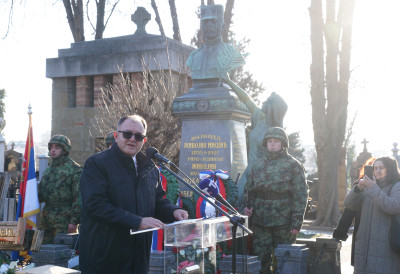 ОДАТА ПОШТА ВЕЛИКИМ СРПСКИМ ВОЈСКОВОЂАМА Обележене годишњице смрти Живојина Мишића, Петра Бојовића и Павла Јуришића Штурма