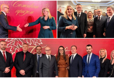 ЛИДЕР НАПРЕДЊАКА ВУЧЕВИЋ НА БОЖИЋНОМ ПРИЈЕМУ У ИСТОЧНОМ САРАЈЕВУ "Србија ће увек бити уз Републику Српску и њен народ, наше везе су нераскидиве"