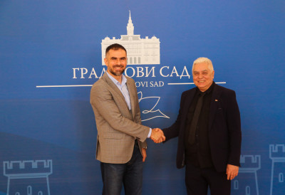 ГРАДОНАЧЕЛНИК МИЋИН СА МИНИСТРОМ ИНФОРМИСАЊА И ТЕЛЕКОМУНИКАЦИЈА Велики број медија на територији града, редовни јавни конкурси за подршку медијима